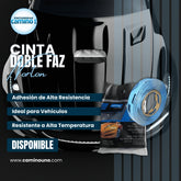 Cinta Doble Faz Celeste Norton 12x3 metros.
