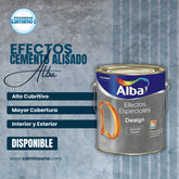Base Design Efecto Cemento Alba x 3.24 litros