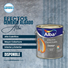 Base Design Efecto Cemento Alba x 3.24 litros