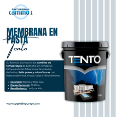 Membrana En Pasta Elastomérica Tento x 20 Kilos