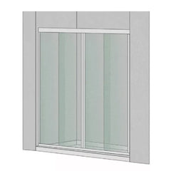 Mampara para baño 6MM 4 hojas Anodizado / Colores