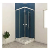 Mampara para baño 6MM Esquinero Anodizado / Colores