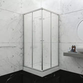 Mampara para baño 8MM Esquinero Anodizado / Colores