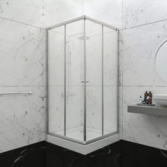 Mampara para baño 8MM Esquinero Anodizado / Colores