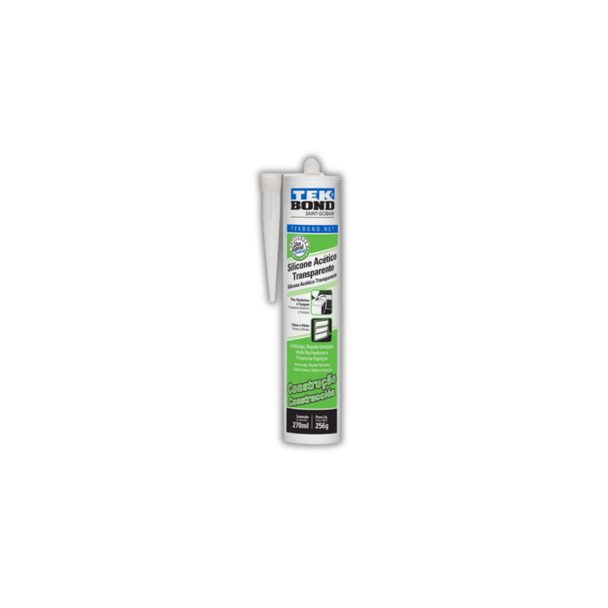 Silicona Acética Construcción Tek Bond® x 270 mililitros