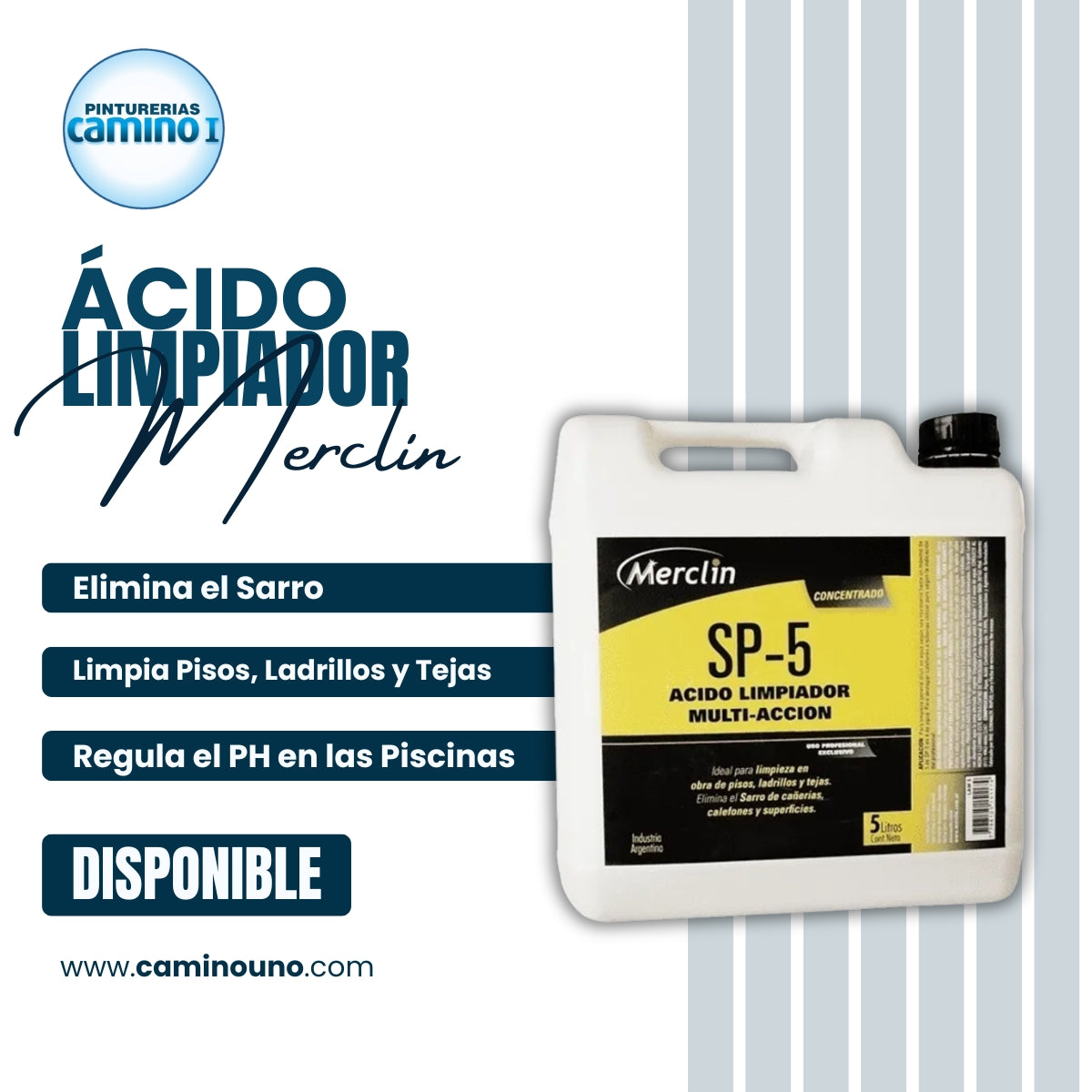 Acido Limpiador Multiaccion SP-5 Merclin x 01 litros