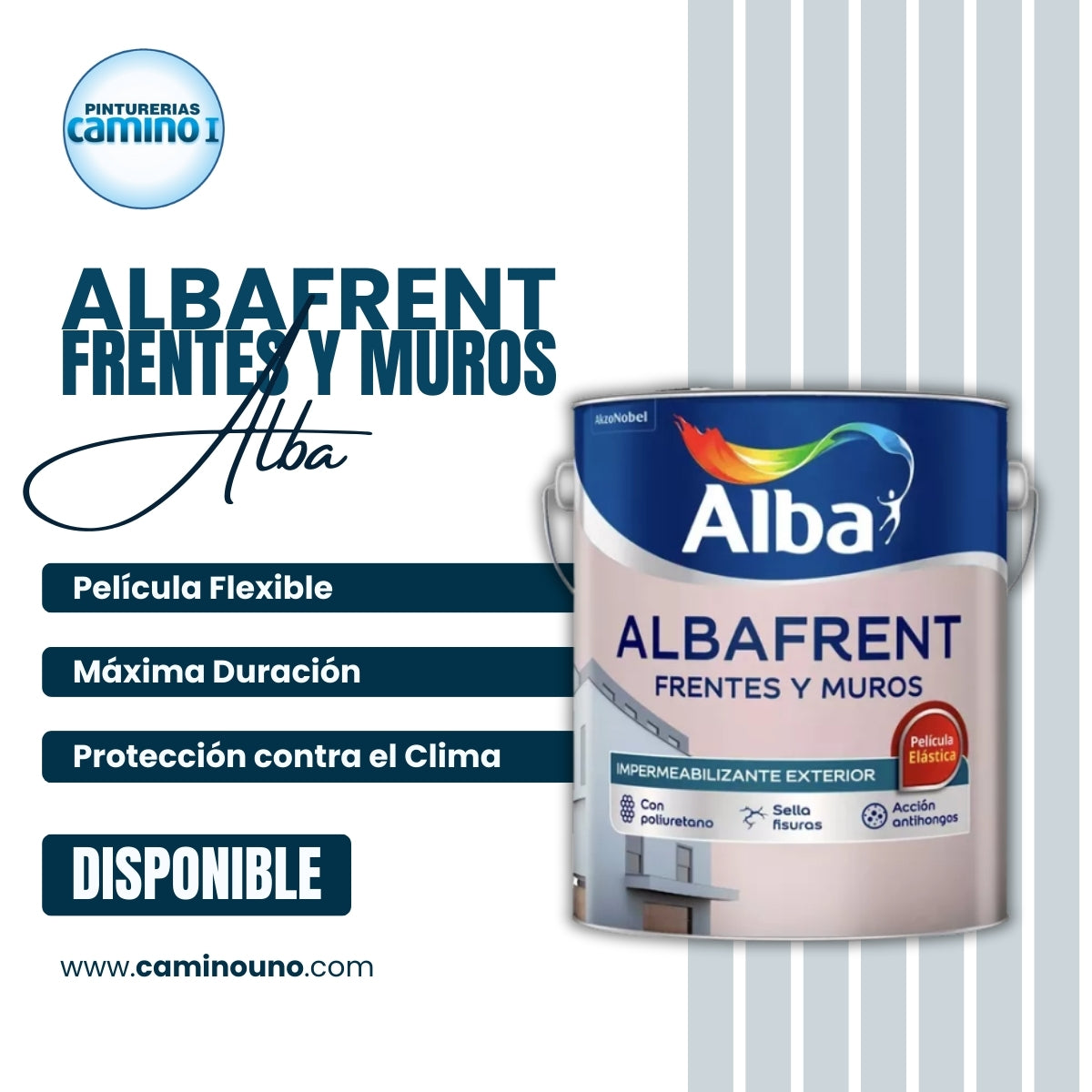 Albafrent Frentes y Muros x 10 litros