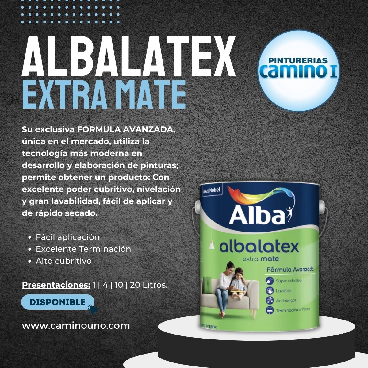 Albalatex Extra Mate Interior x 01 litros