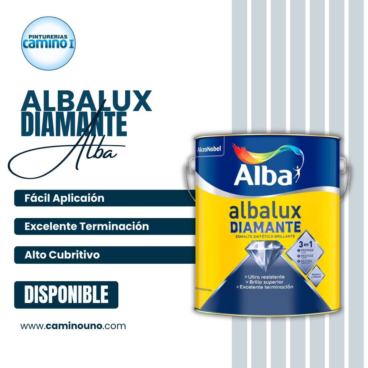 Albalux Diamante 3 en 1  Brillante x 01 litros
