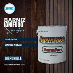 Barniz Ignifugo Sanaferr x 04 litros