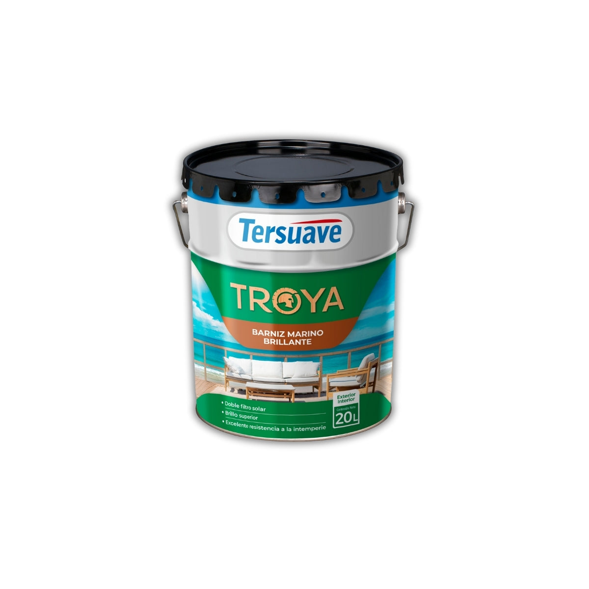 Troya Barniz Marino Brillante Tersuave x 20 litros