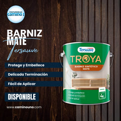 Troya Barniz Mate Tersuave x 01 litros