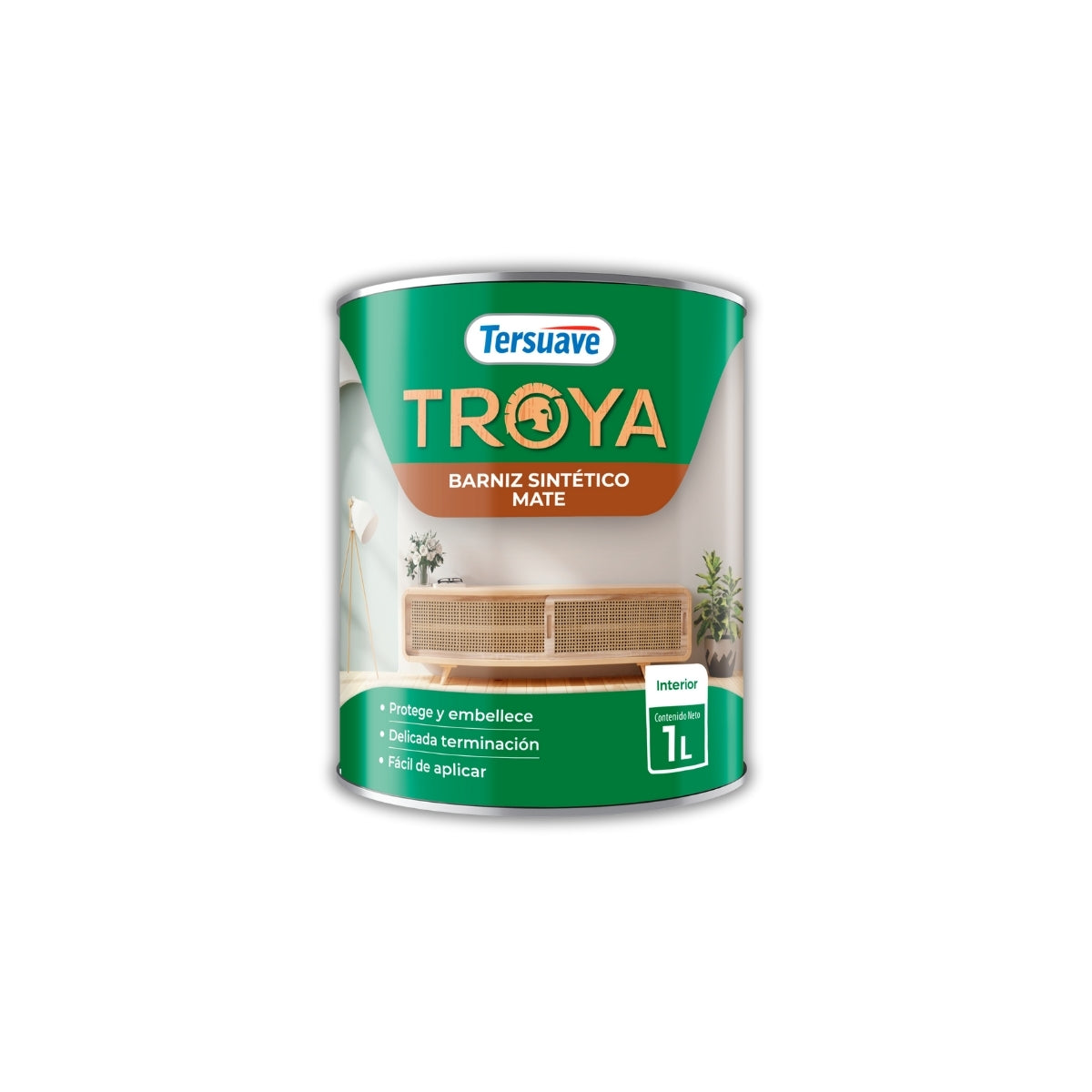 Troya Barniz Mate Tersuave x 01 litros