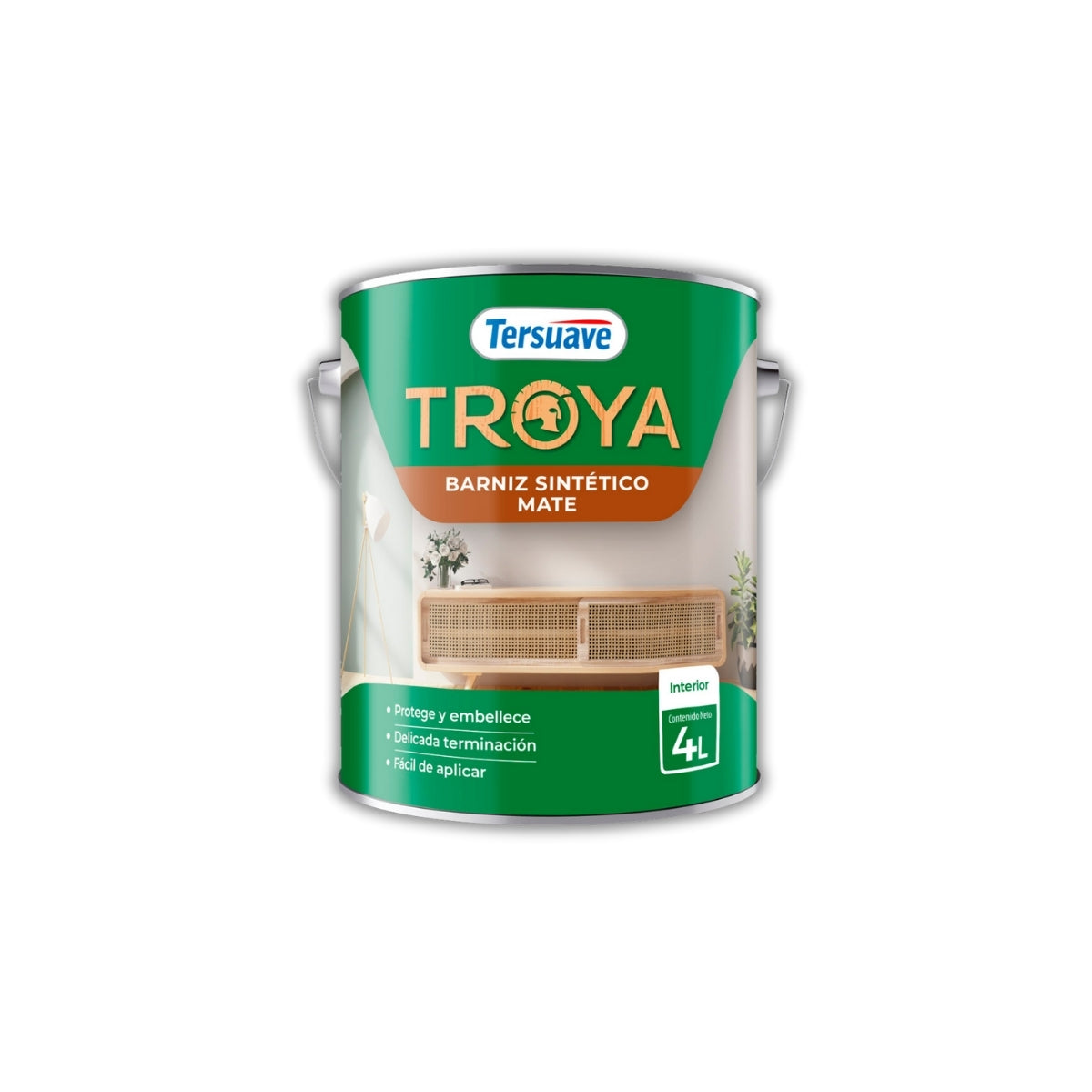 Troya Barniz Mate Tersuave x 04 litros