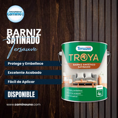 Troya Barniz Satinado Tersuave x 01 litros