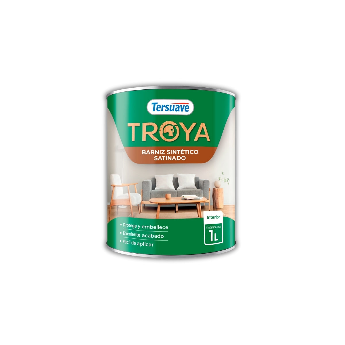 Troya Barniz Satinado Tersuave x 01 litros