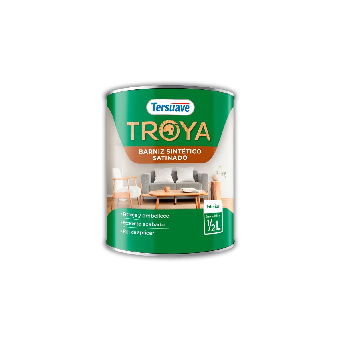 Troya Barniz Satinado Tersuave x 1/2 litros