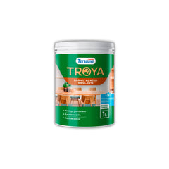 Troya Barniz al Agua Brillante Tersuave x 01 litros