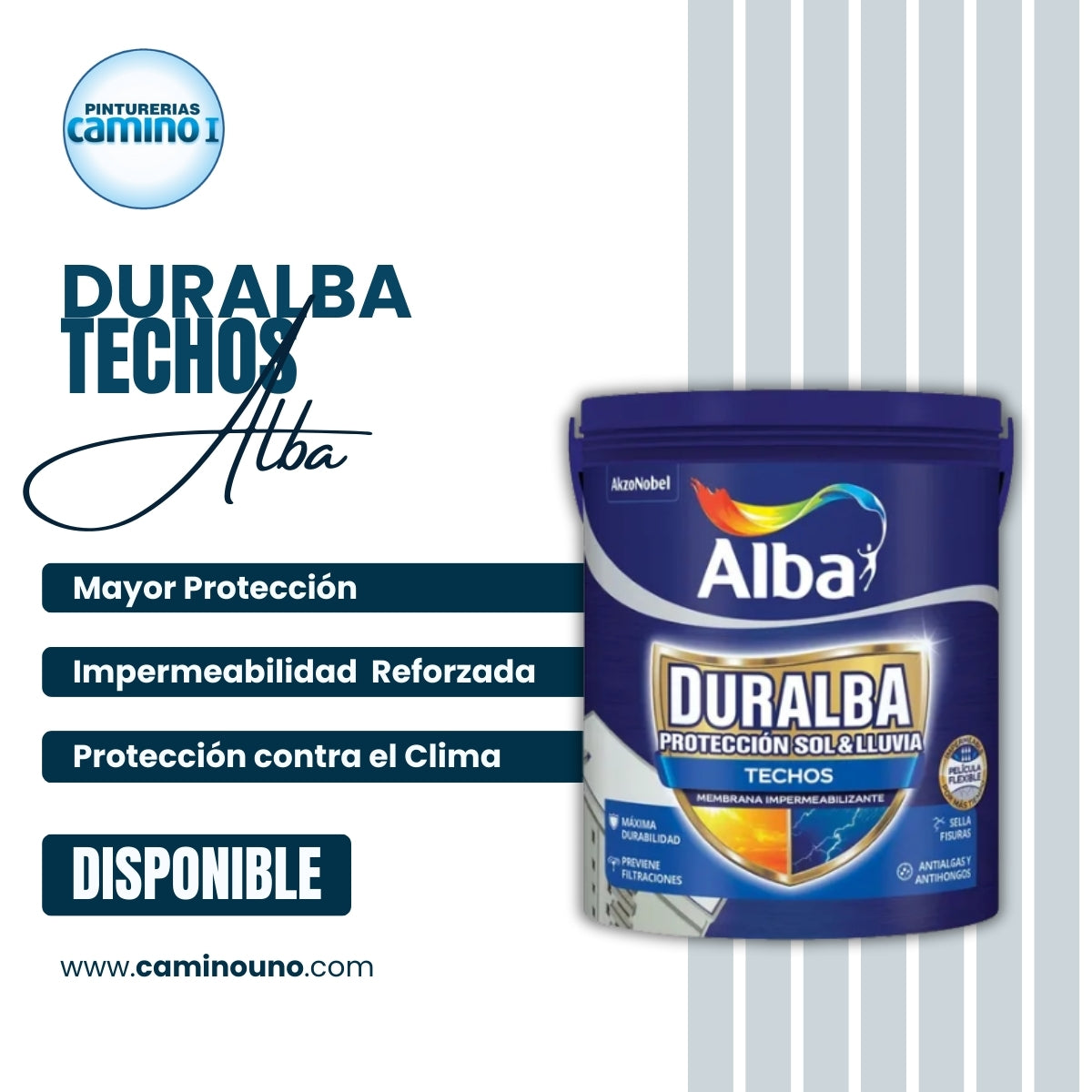 Duralba Techos Multisuperficie x 20 kg