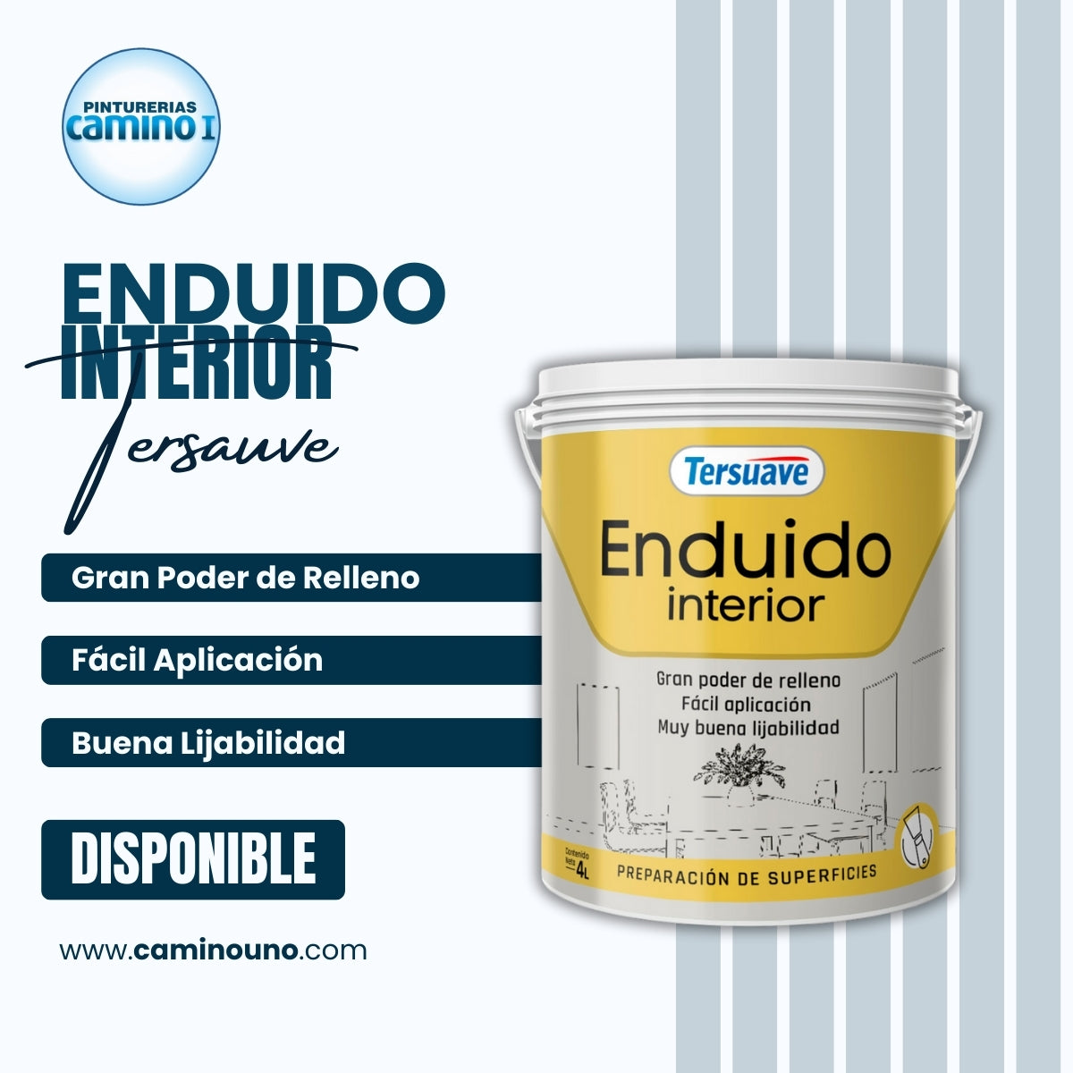 Enduido Interior Tersuave x 10 litros