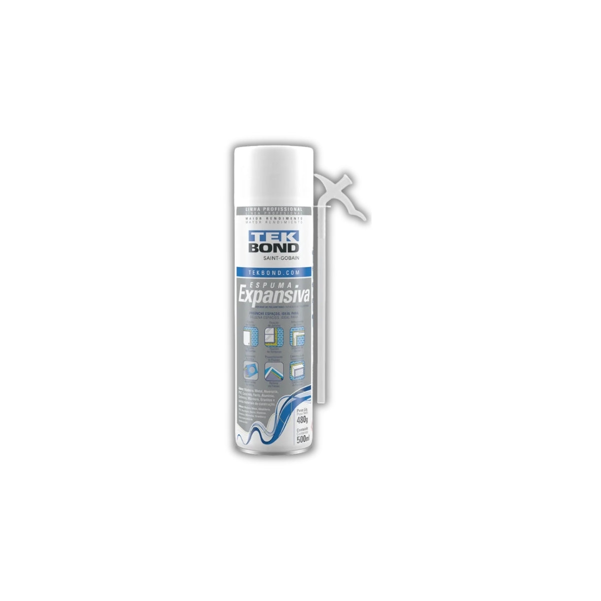 Espuma Poliuretanica Tek Bond x 500 ml