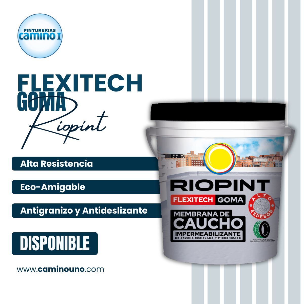 Flexitech Goma Gris x 20 kilos