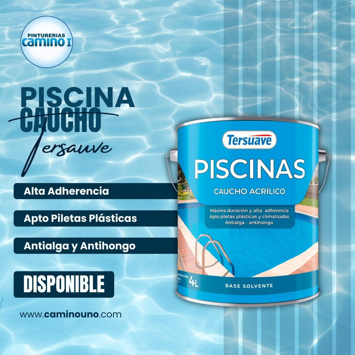 Piscina Caucho Tersuave x 20 litros