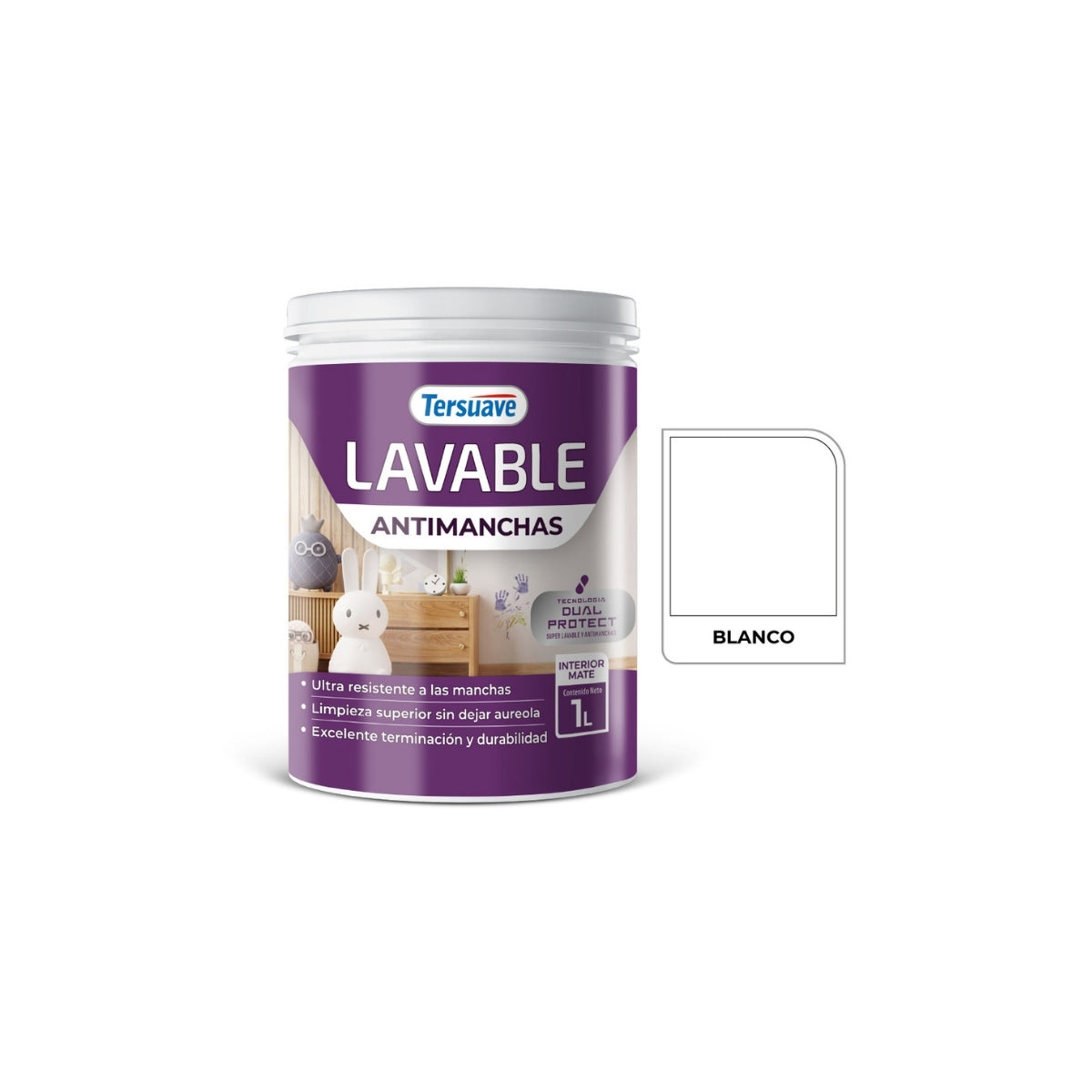 Lavable Interior Antimanchas Tersuave x 01 litros
