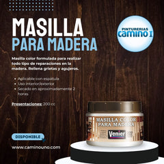 Masilla para madera Venier x 200 cc