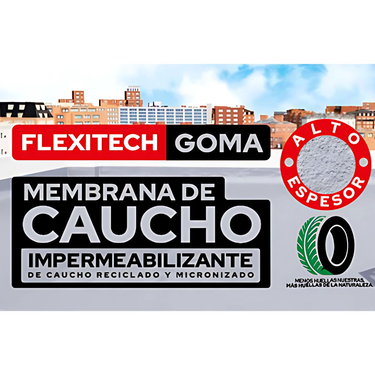 Flexitech Goma Gris x 20 kilos