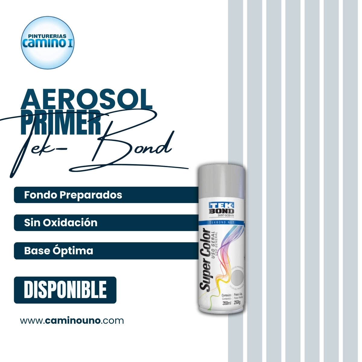 Aerosol Primer Tek Bond x 350 Mililitros