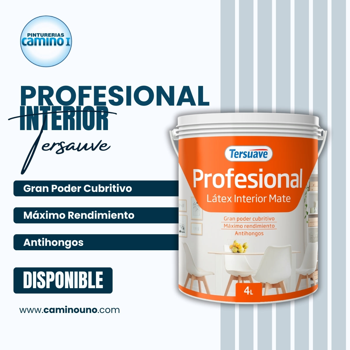 Profesional Interior Tersuave x 04 litros