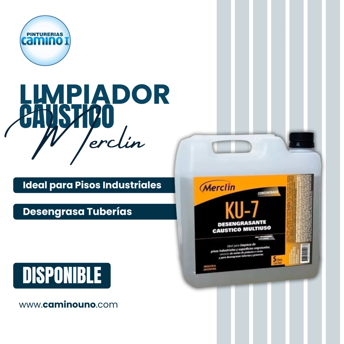 Limpiador Caustico KU7 Merclin x 05 litros