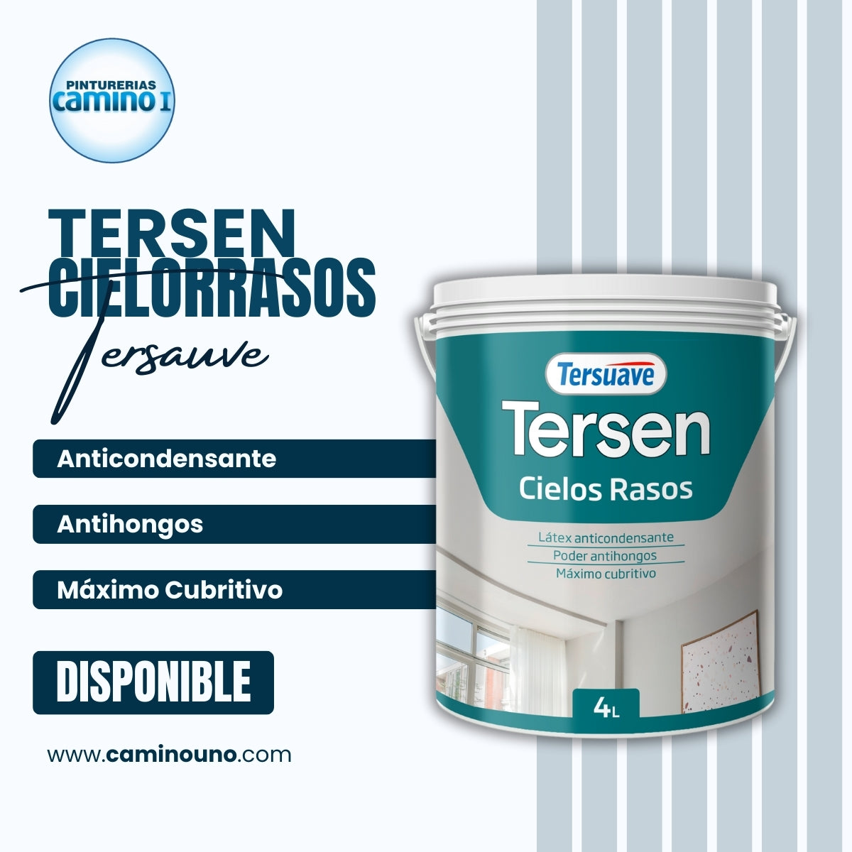 Tersen Cielorraso Tersuave x 20 litros