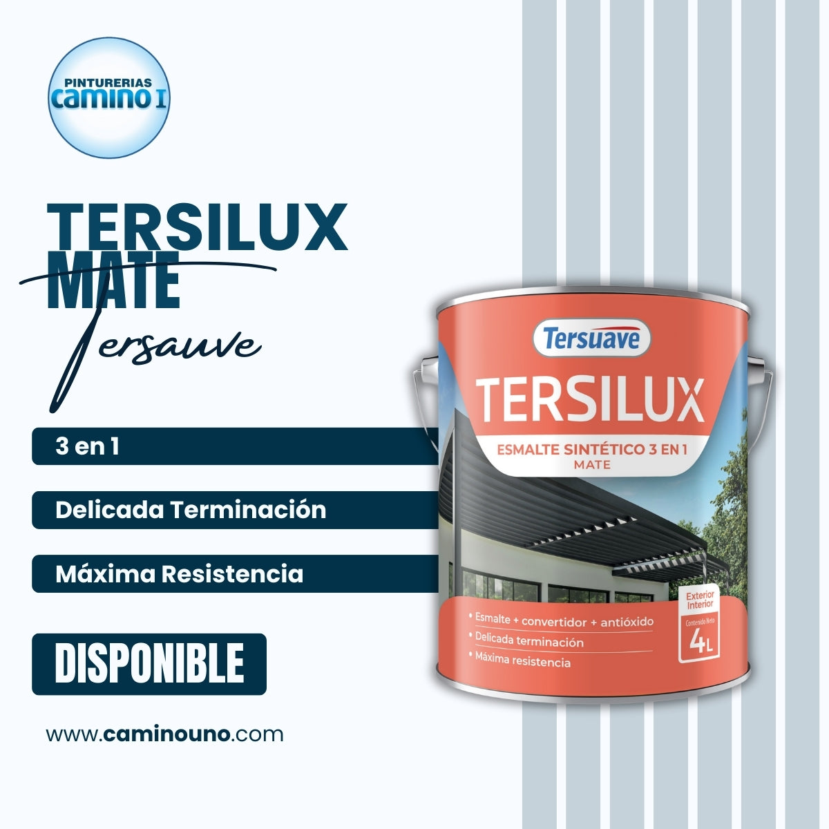 Sintetico Mate Tersilux Tersuave x 1/4 litro