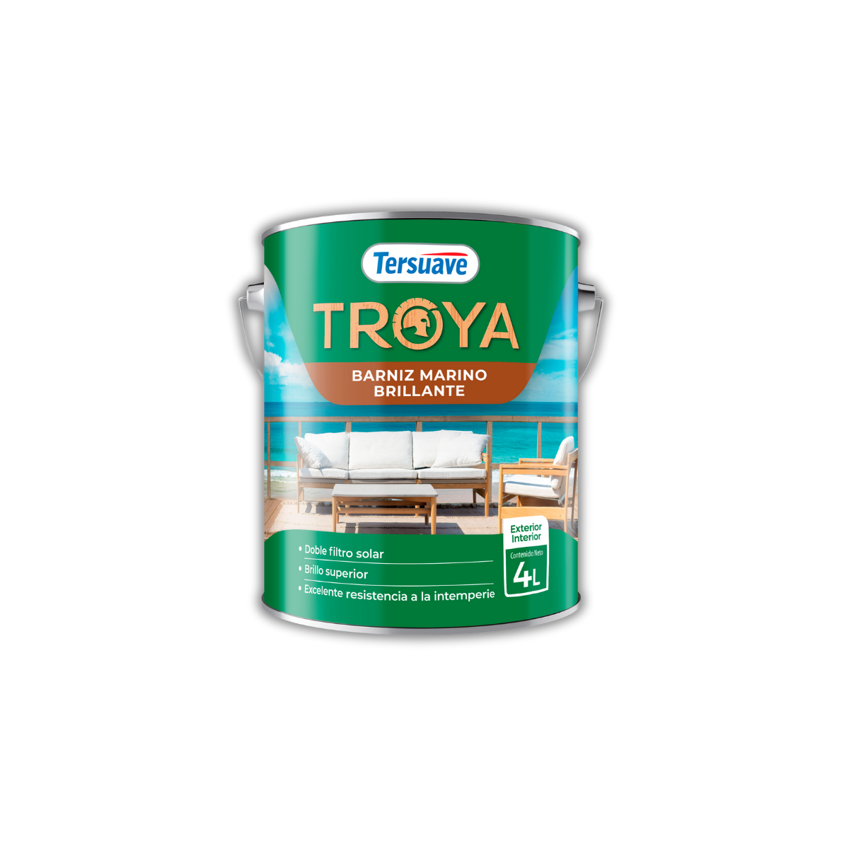 Troya Barniz Marino Brillante Tersuave x 04 litros
