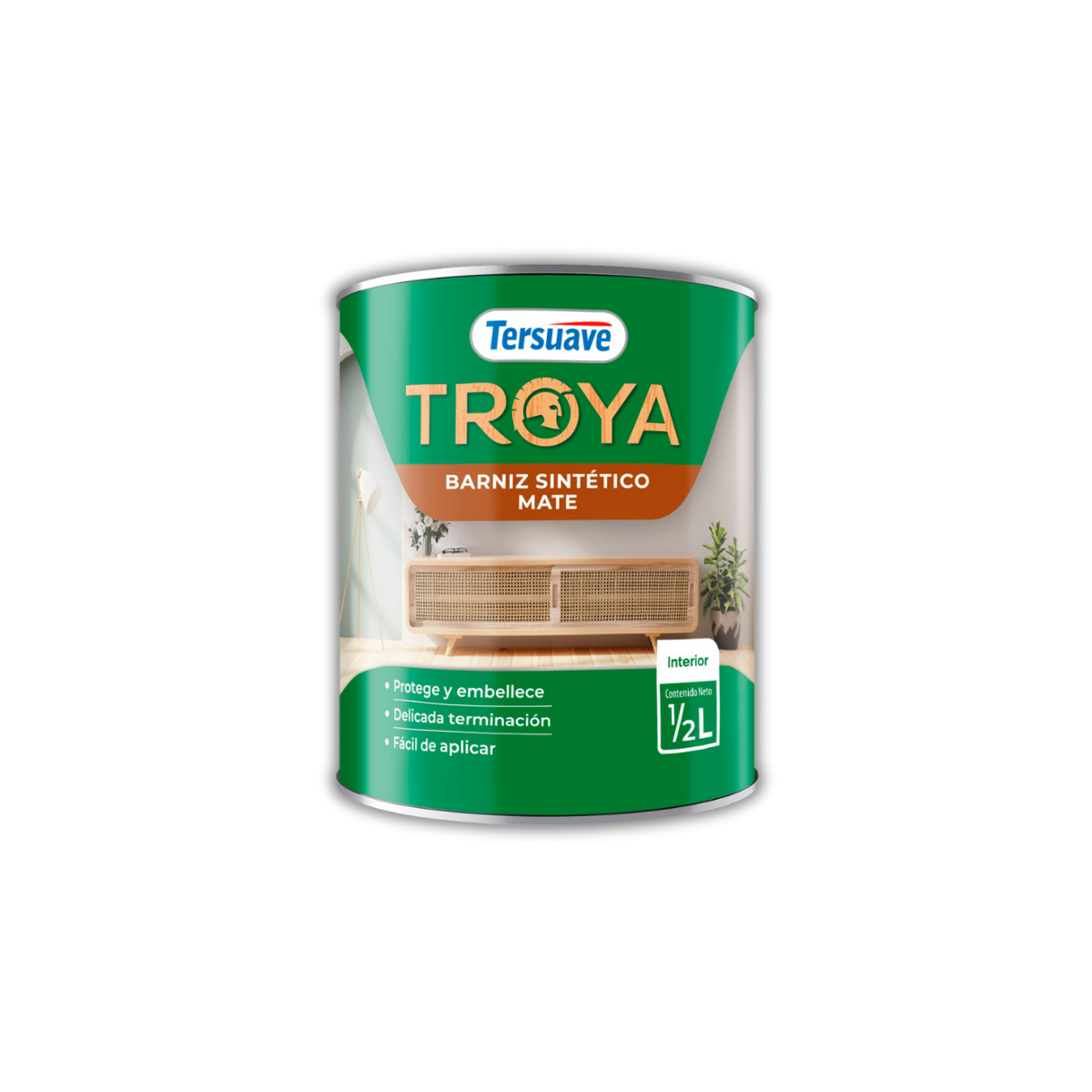 Troya Barniz Mate Tersuave x 1/2 litros